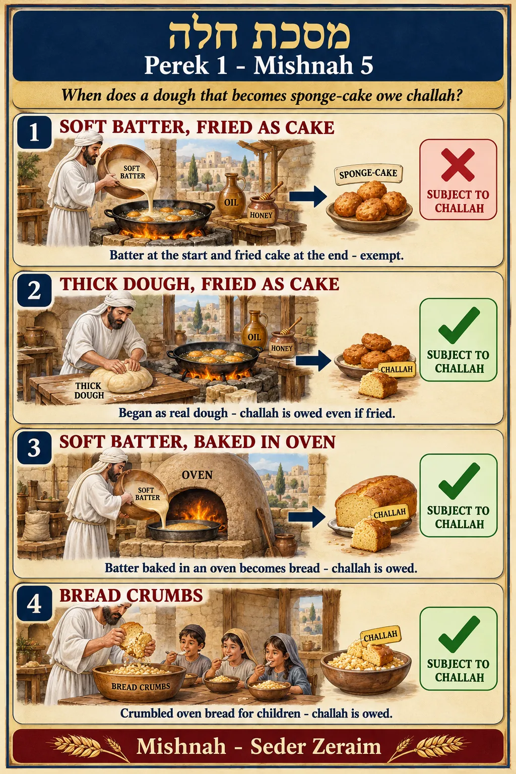 Infographic for Challah 1:5: SPONGE-CAKE OR BREAD?