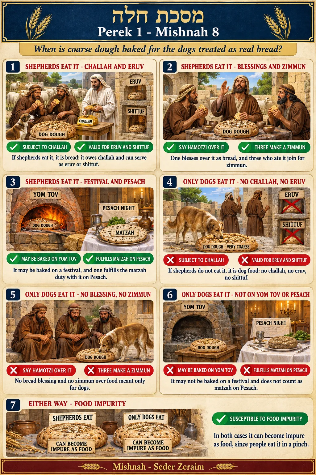 Infographic for Challah 1:8: DOUGH MADE FOR DOGS