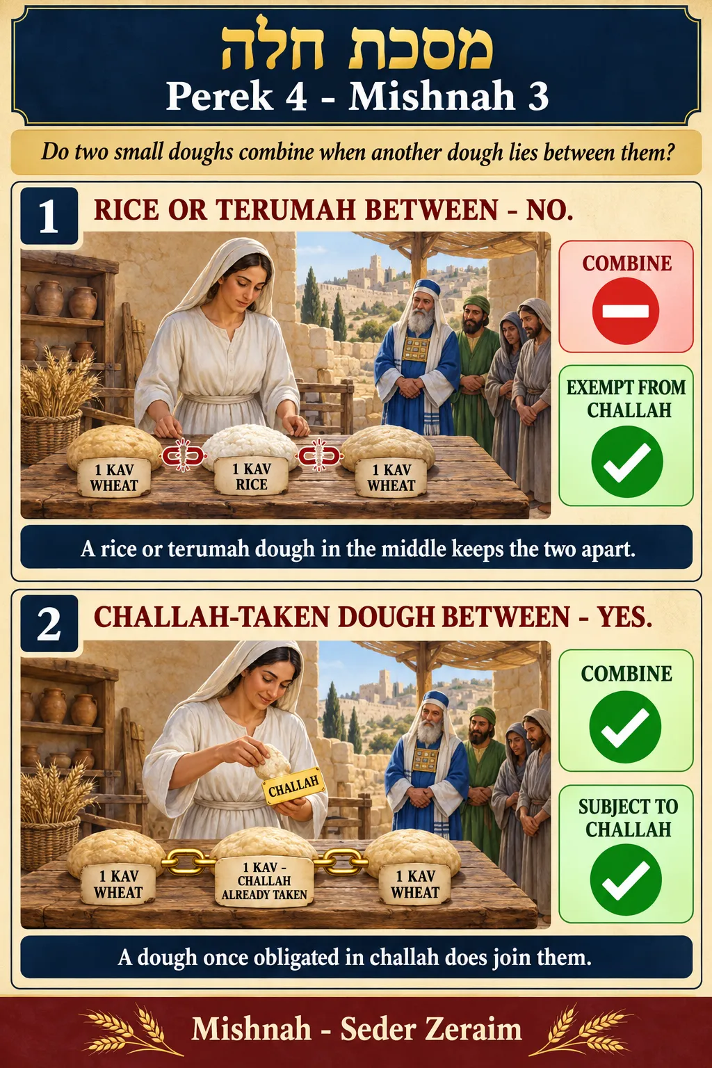 Infographic for Challah 4:3: A DOUGH IN BETWEEN