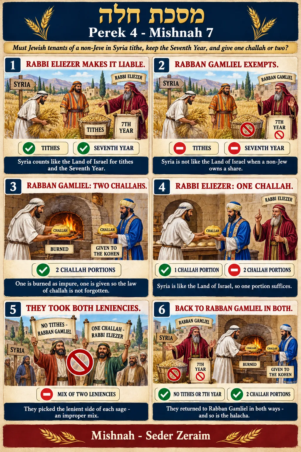 Infographic for Challah 4:7: JEWISH TENANT FARMERS IN SYRIA