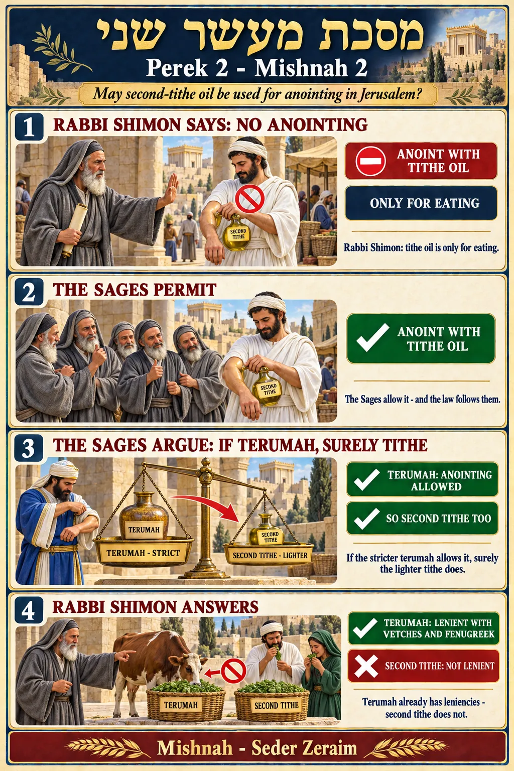 Infographic for Maaser Sheni 2:2: ANOINTING WITH TITHE OIL
