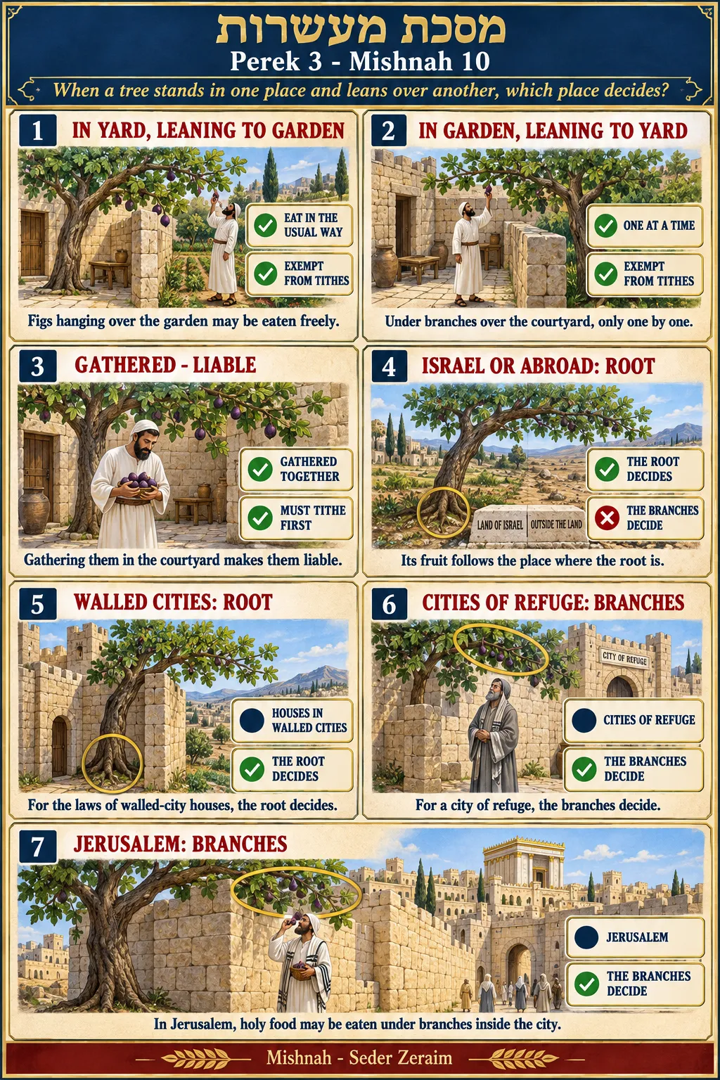 Infographic for Maaseros 3:10: ROOT OR BRANCHES?