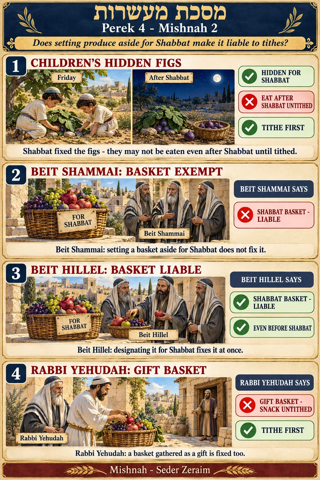 Infographic for Maaseros 4:2: FIGS FOR SHABBAT