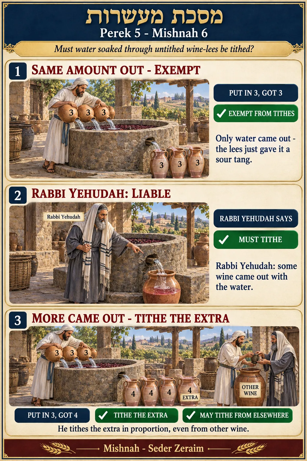 Infographic for Maaseros 5:6: GRAPE-SKIN WINE