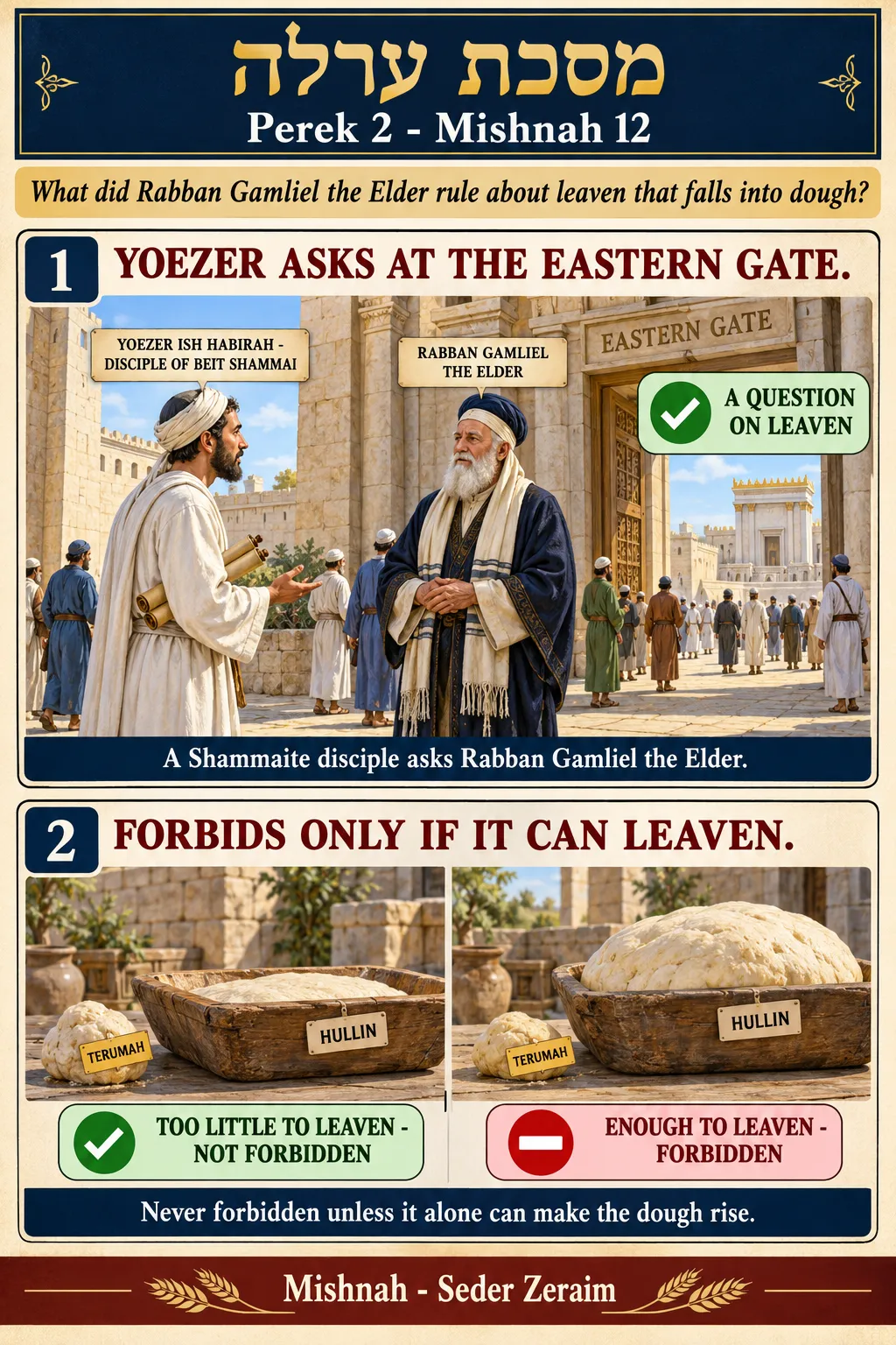 Infographic for Orlah 2:12: YOEZER'S TESTIMONY