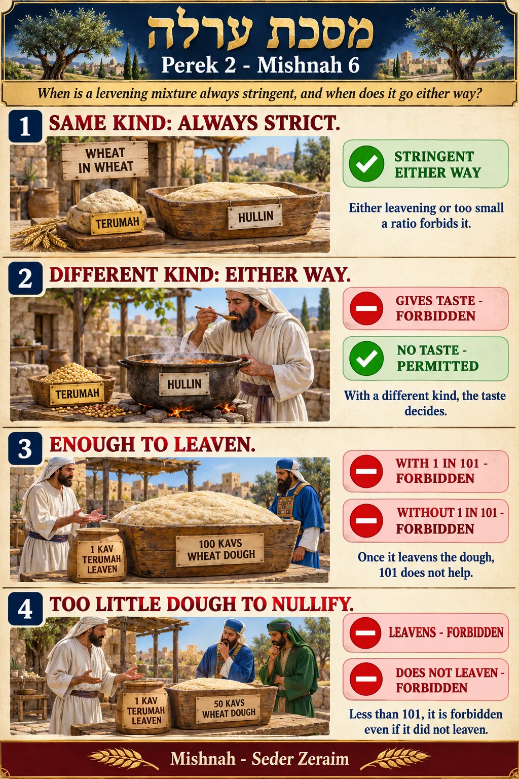 Infographic for Orlah 2:6: SAME KIND AND DIFFERENT KIND