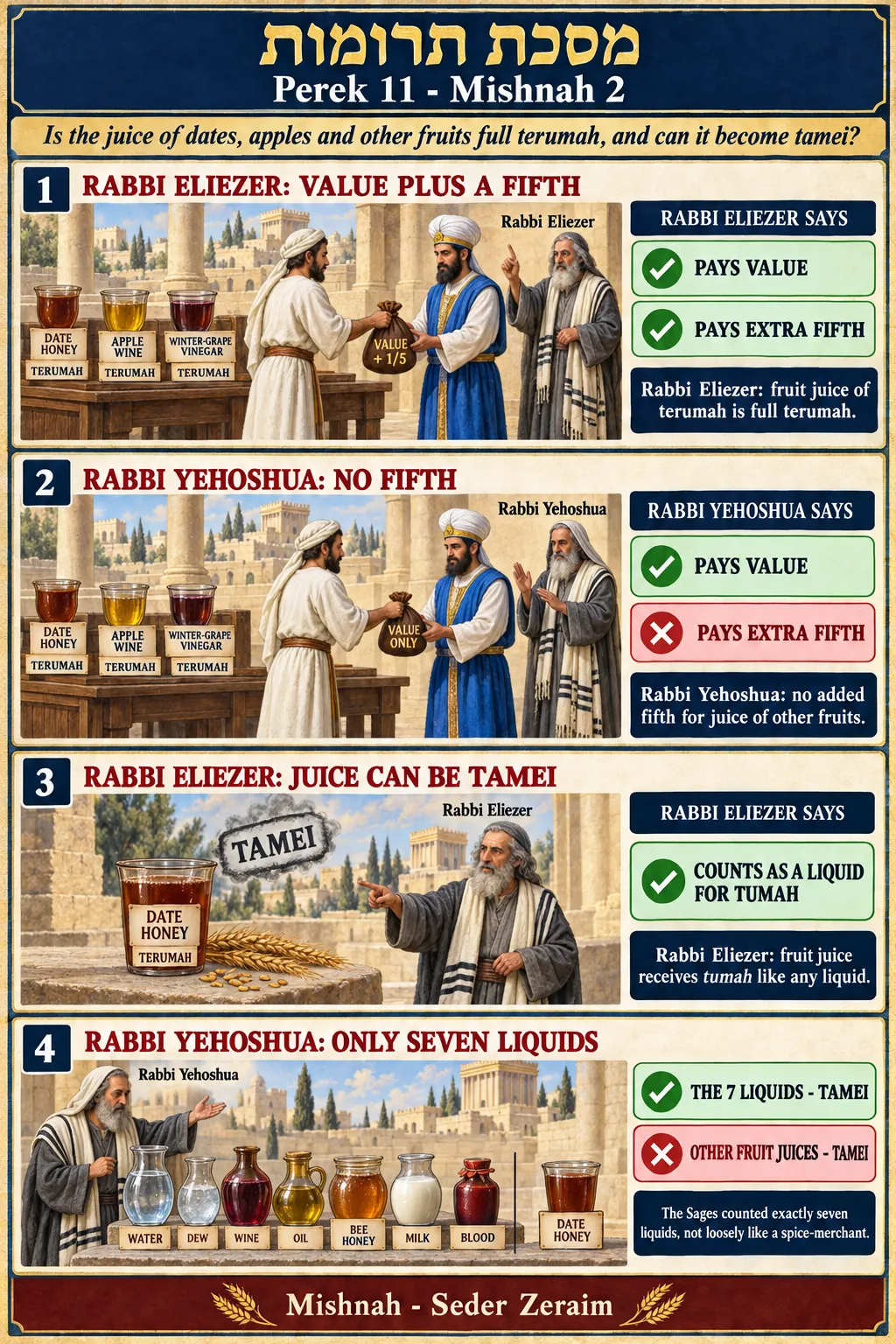 Infographic for Terumos 11:2: JUICE OF OTHER FRUITS