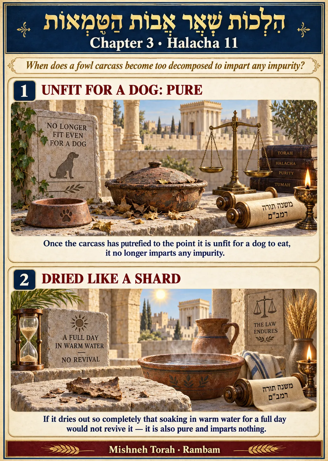 Infographic for halacha 3:11