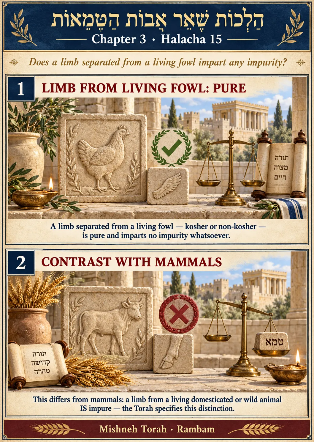 Infographic for halacha 3:15