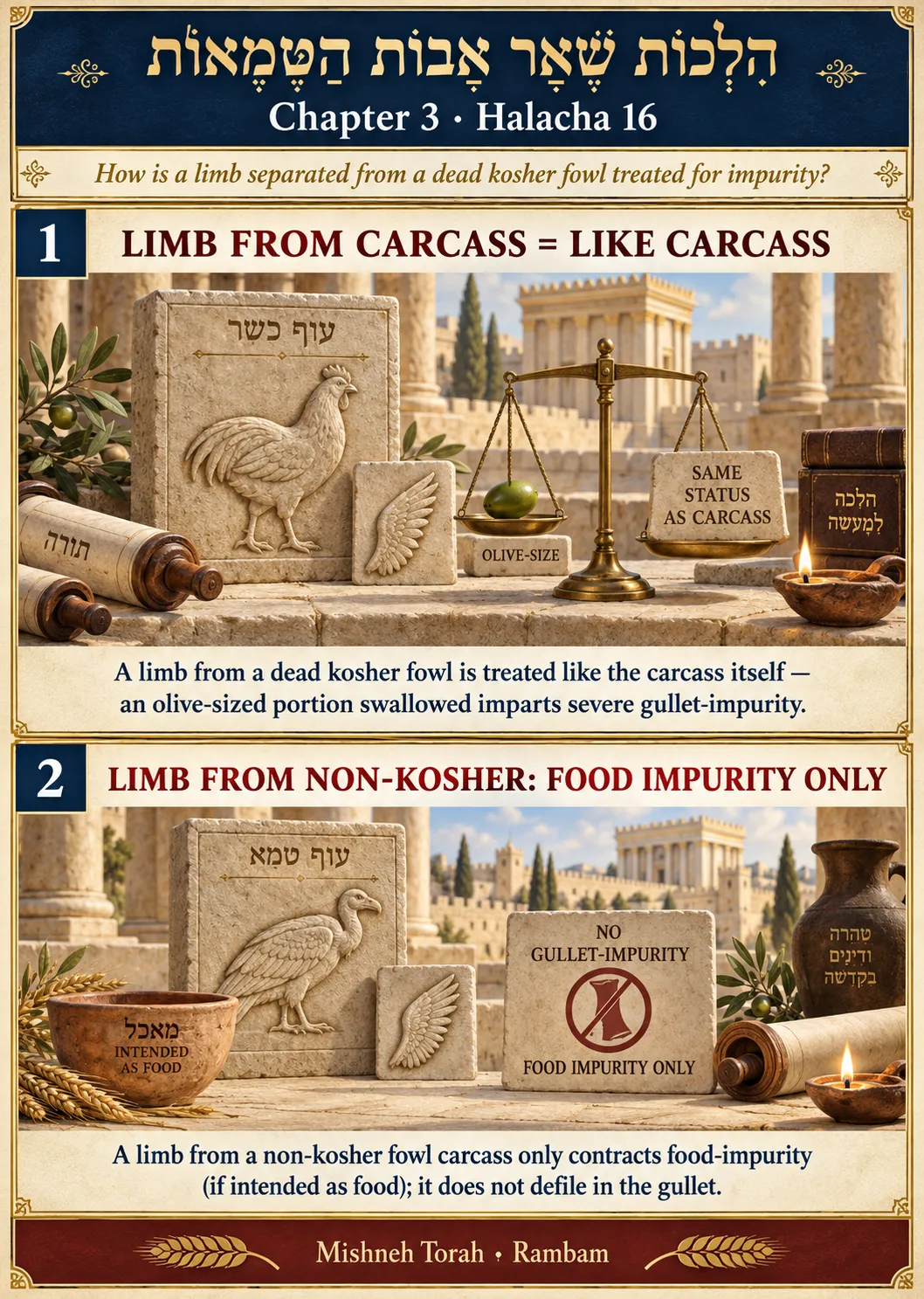 Infographic for halacha 3:16