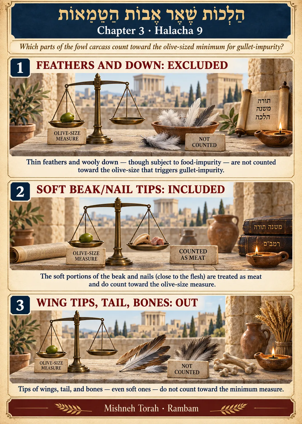 Infographic for halacha 3:9