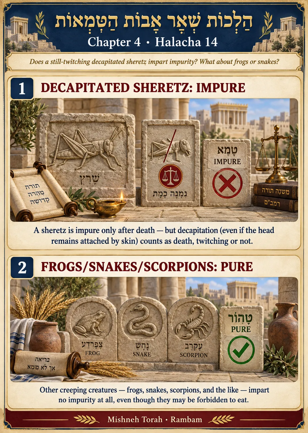 Infographic for halacha 4:14