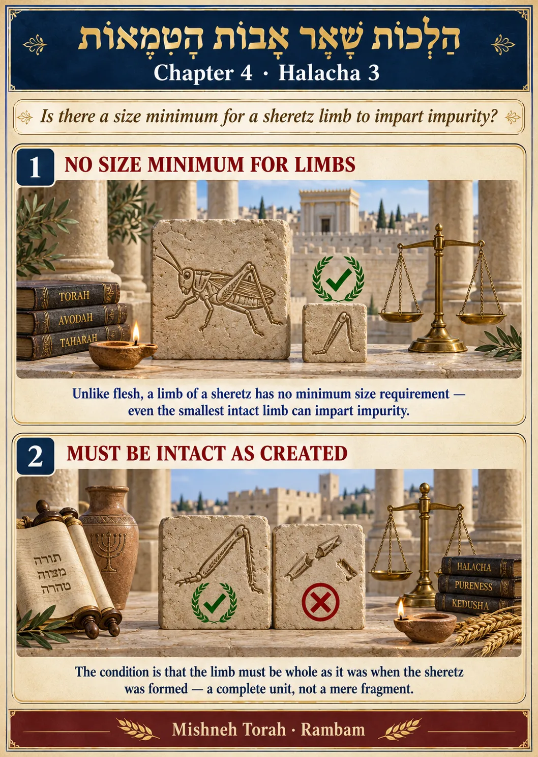 Infographic for halacha 4:3