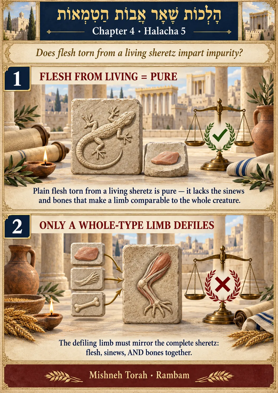 Infographic for halacha 4:5