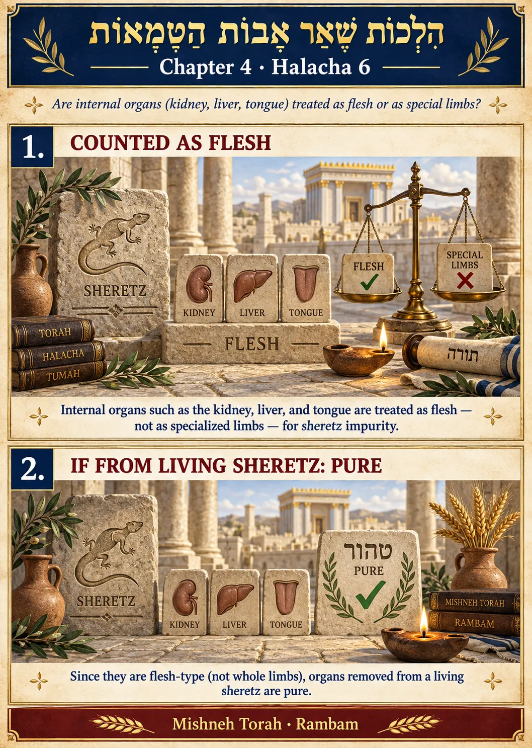 Infographic for halacha 4:6