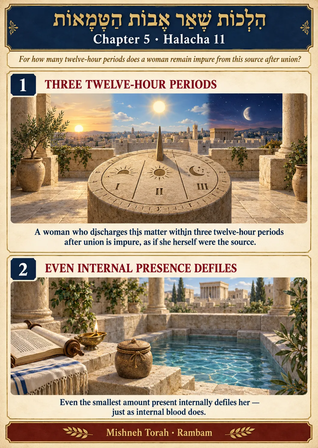 Infographic for halacha 5:11