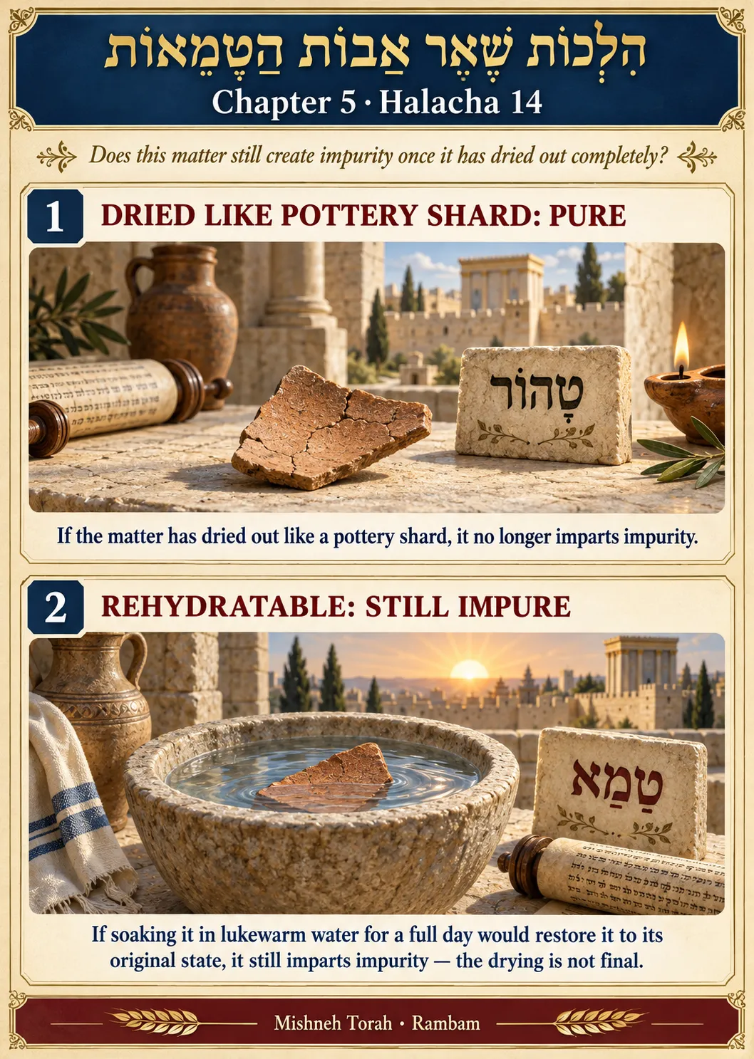 Infographic for halacha 5:14