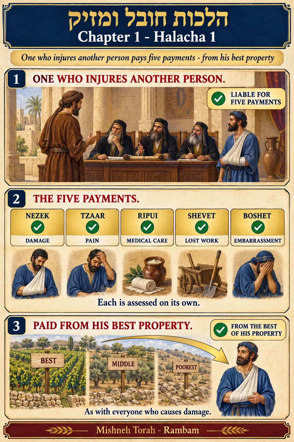 Infographic for halacha 1:1