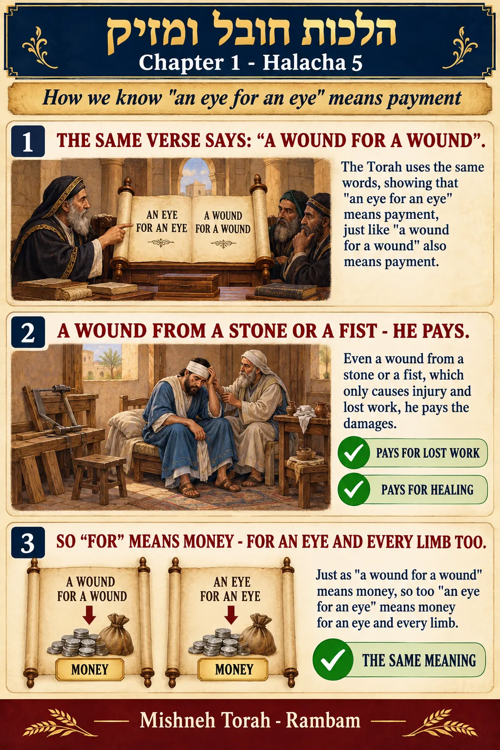 Infographic for halacha 1:5