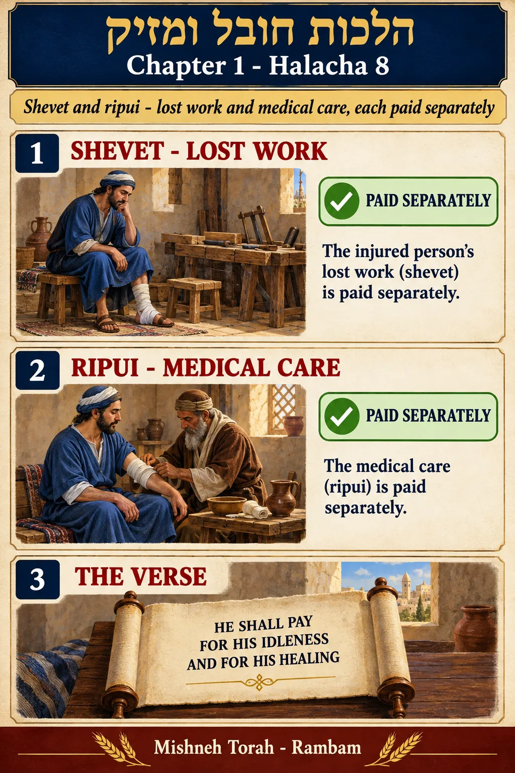 Infographic for halacha 1:8