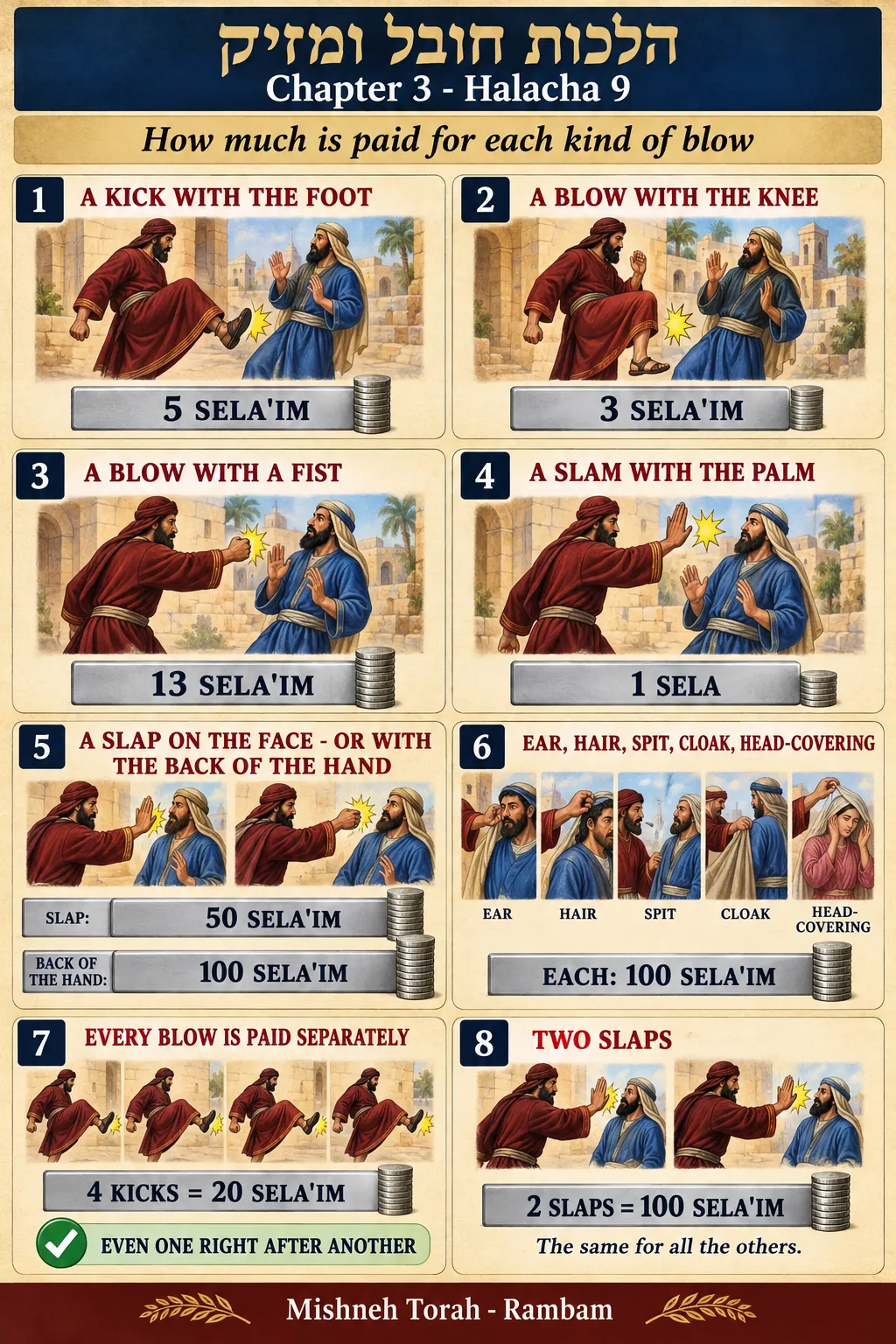 Infographic for halacha 3:9