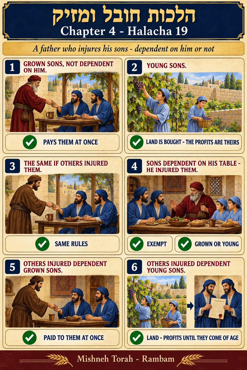 Infographic for halacha 4:19