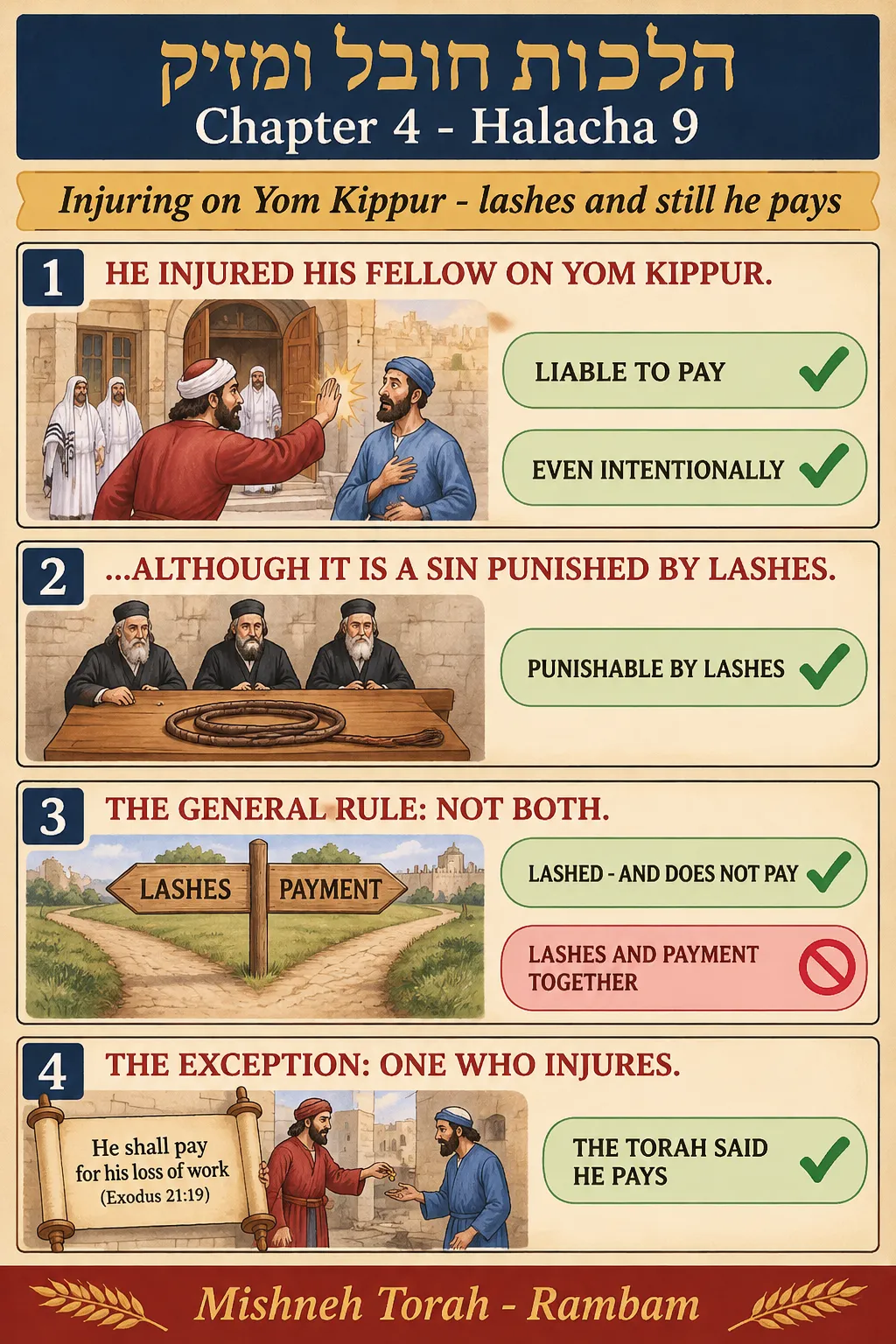 Infographic for halacha 4:9