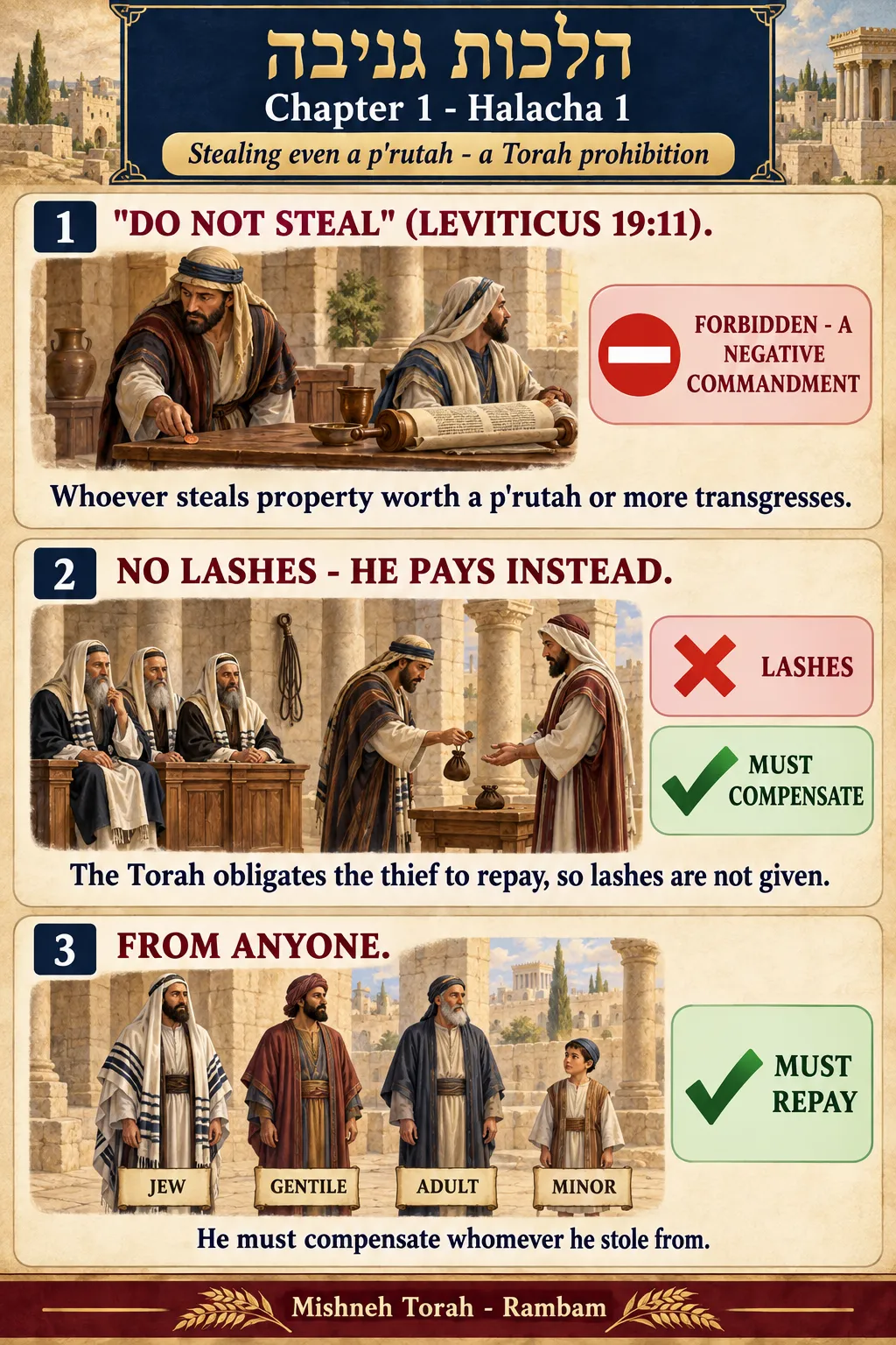 Infographic for halacha 1:1