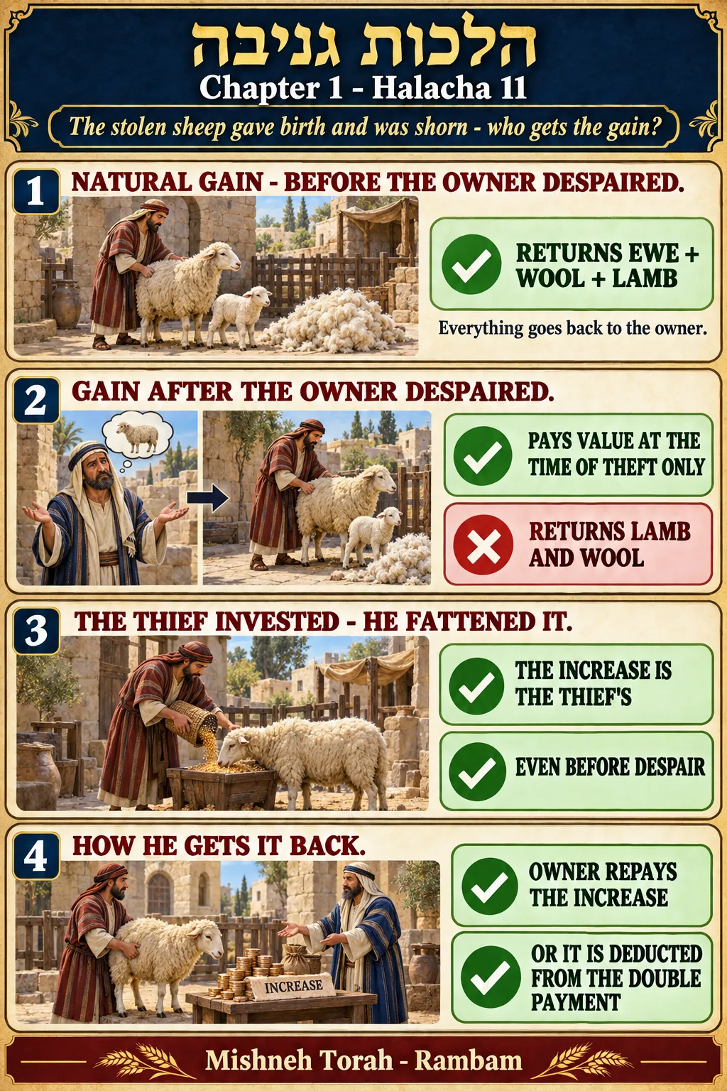 Infographic for halacha 1:11