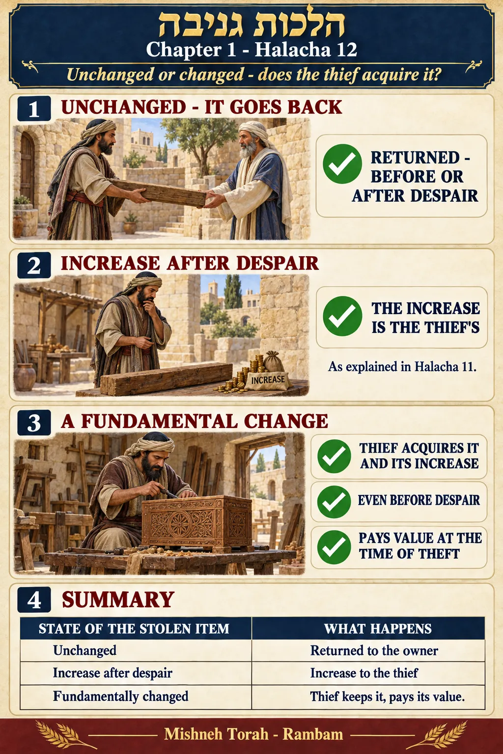 Infographic for halacha 1:12
