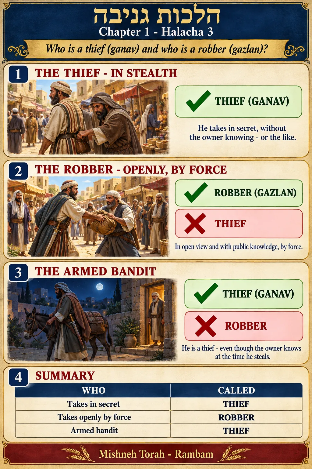 Infographic for halacha 1:3