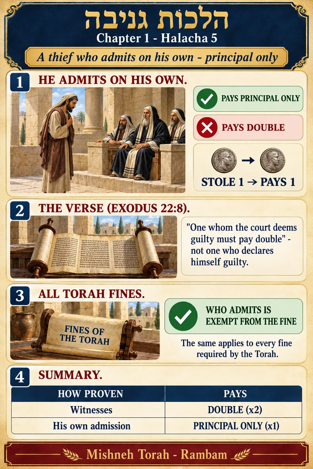 Infographic for halacha 1:5