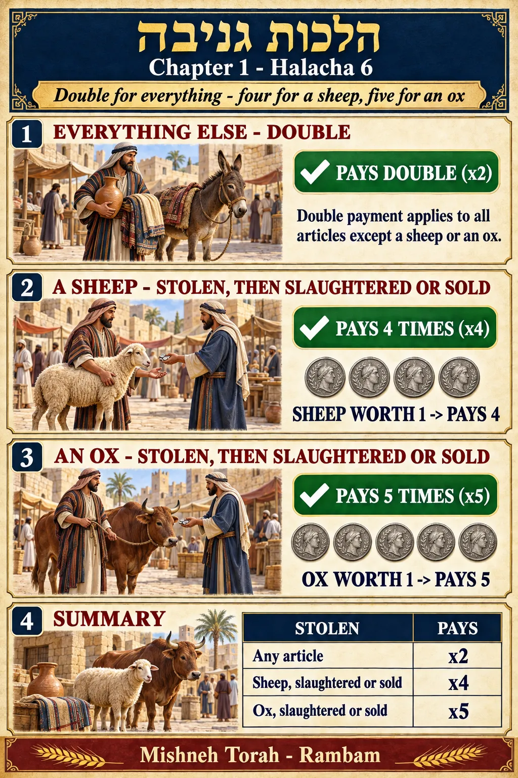 Infographic for halacha 1:6