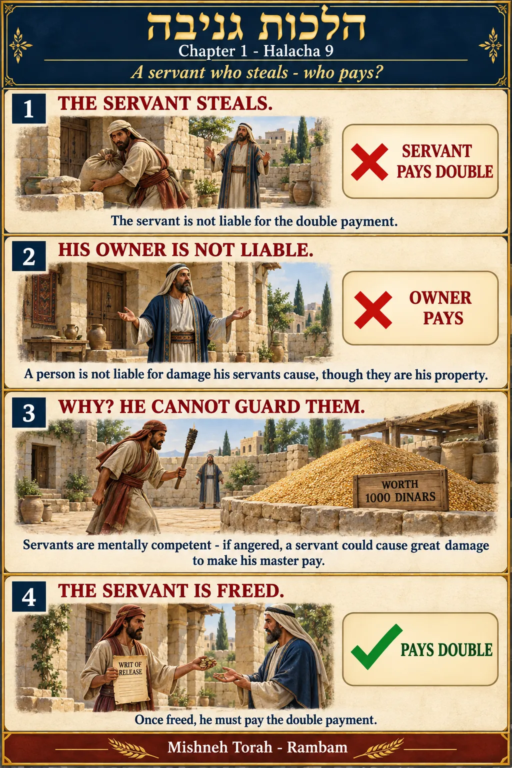 Infographic for halacha 1:9