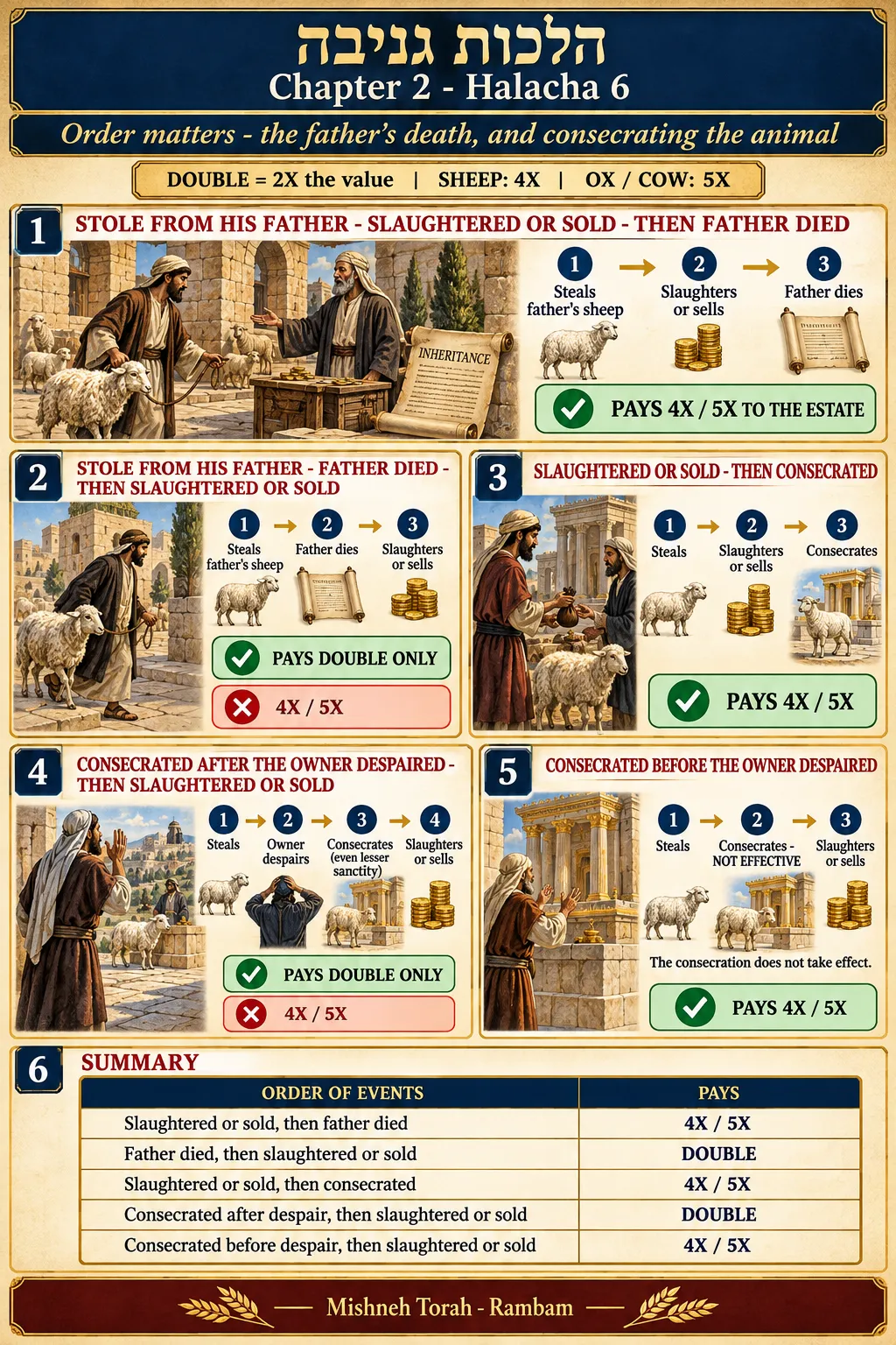 Infographic for halacha 2:6