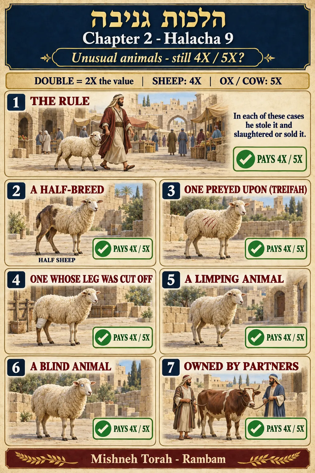 Infographic for halacha 2:9