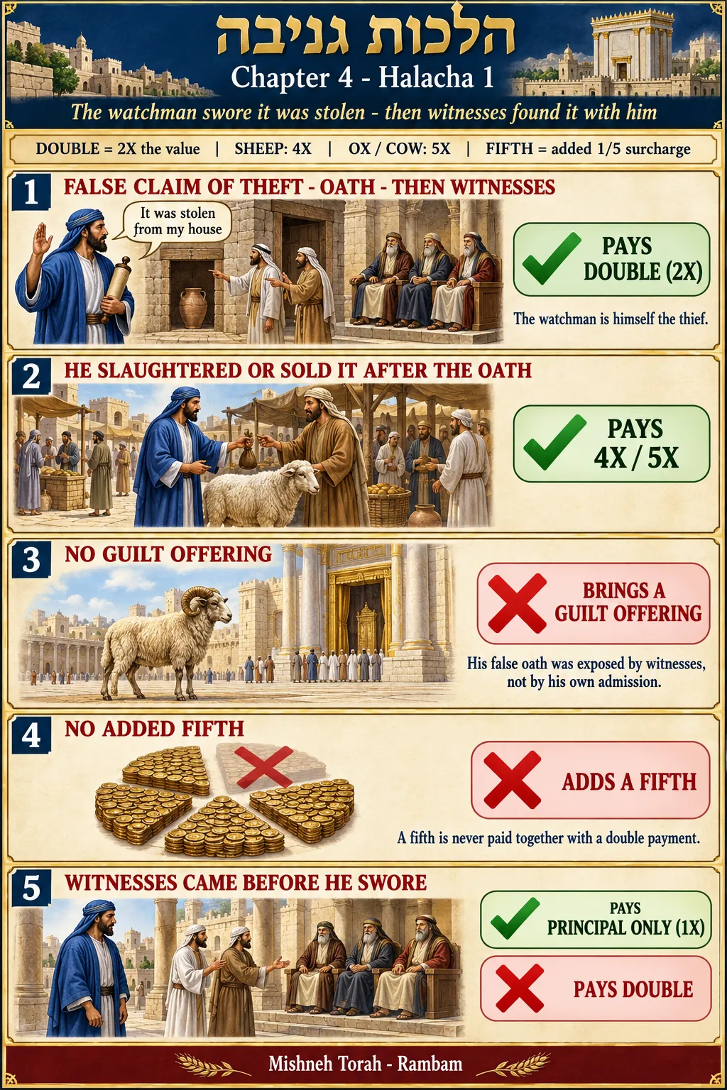Infographic for halacha 4:1