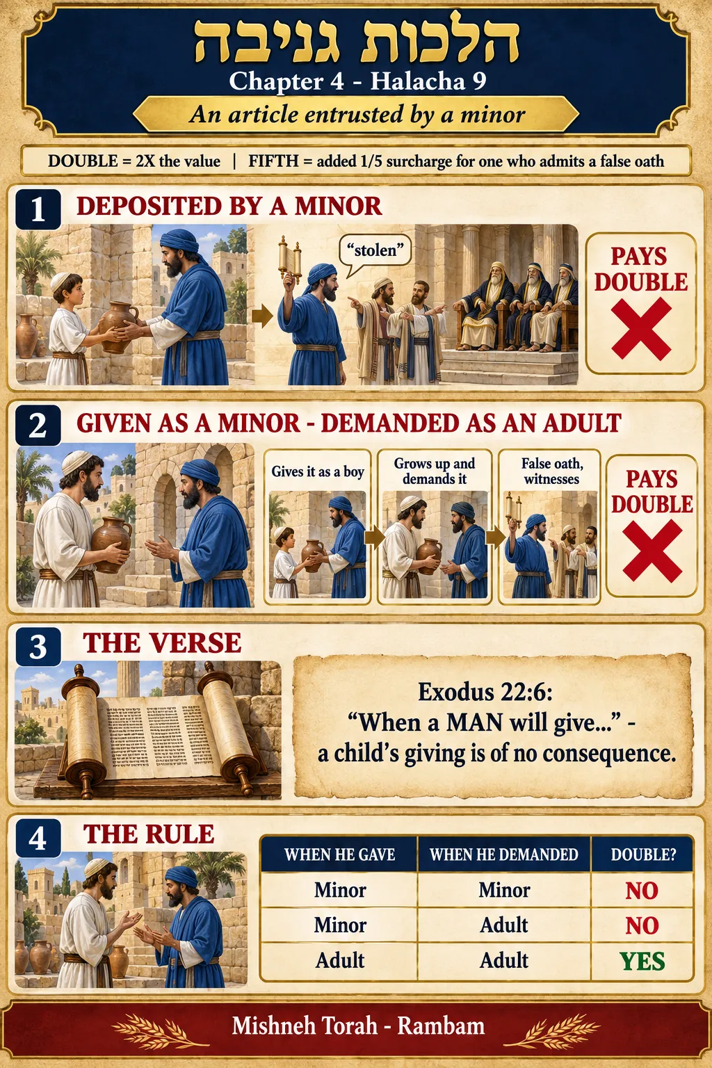 Infographic for halacha 4:9