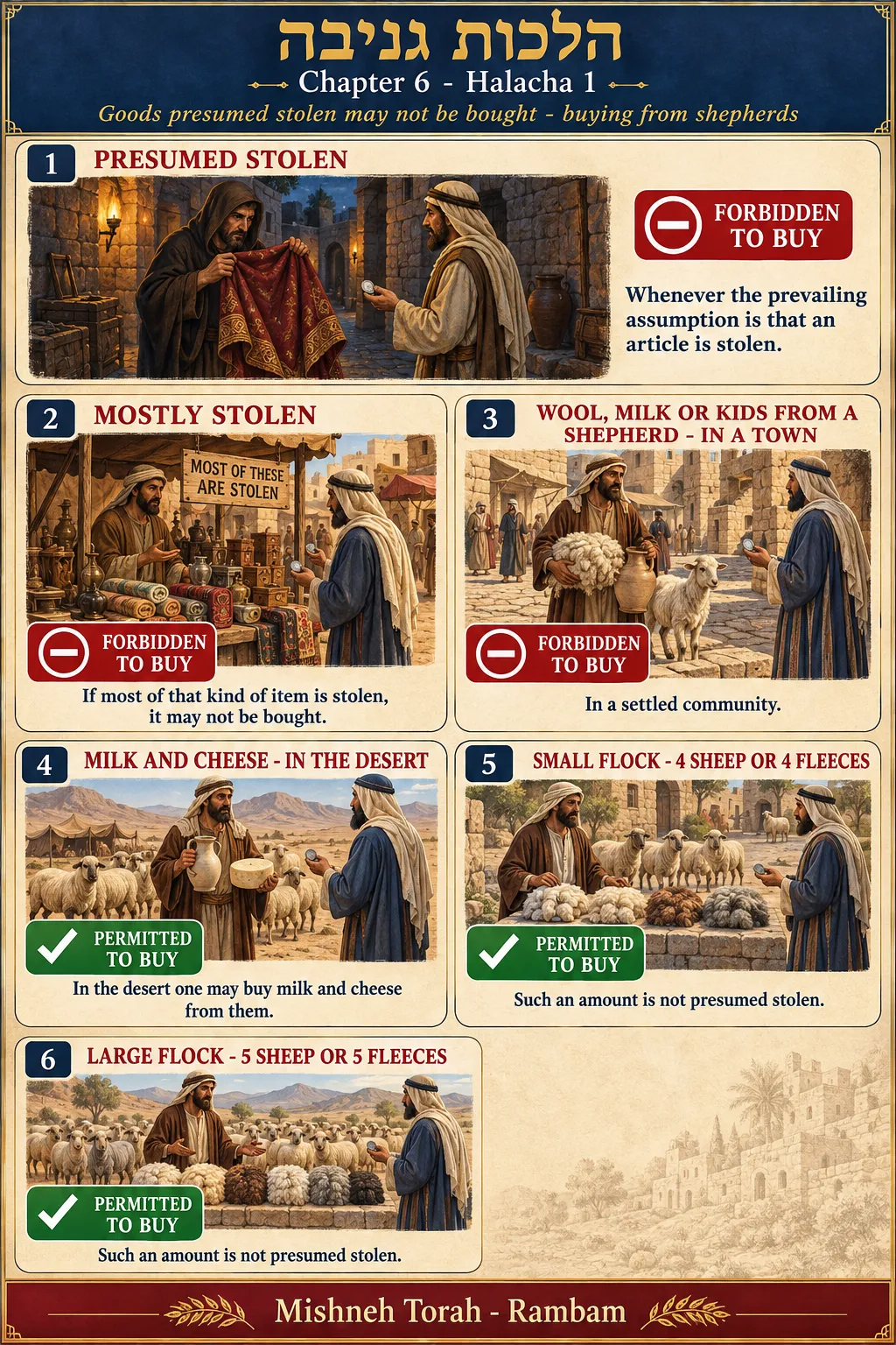 Infographic for halacha 6:1