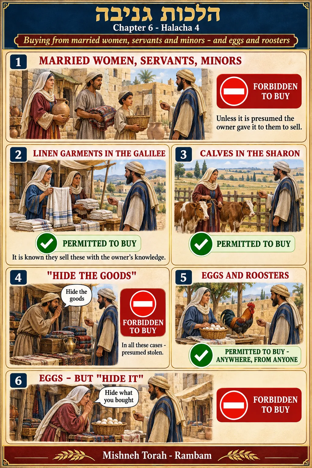 Infographic for halacha 6:4