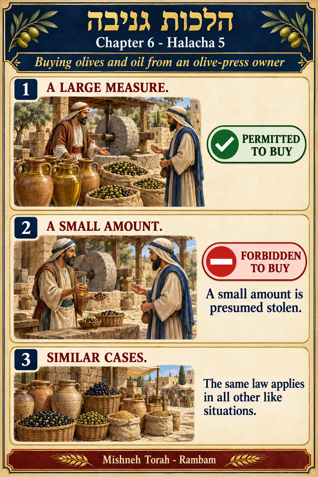 Infographic for halacha 6:5