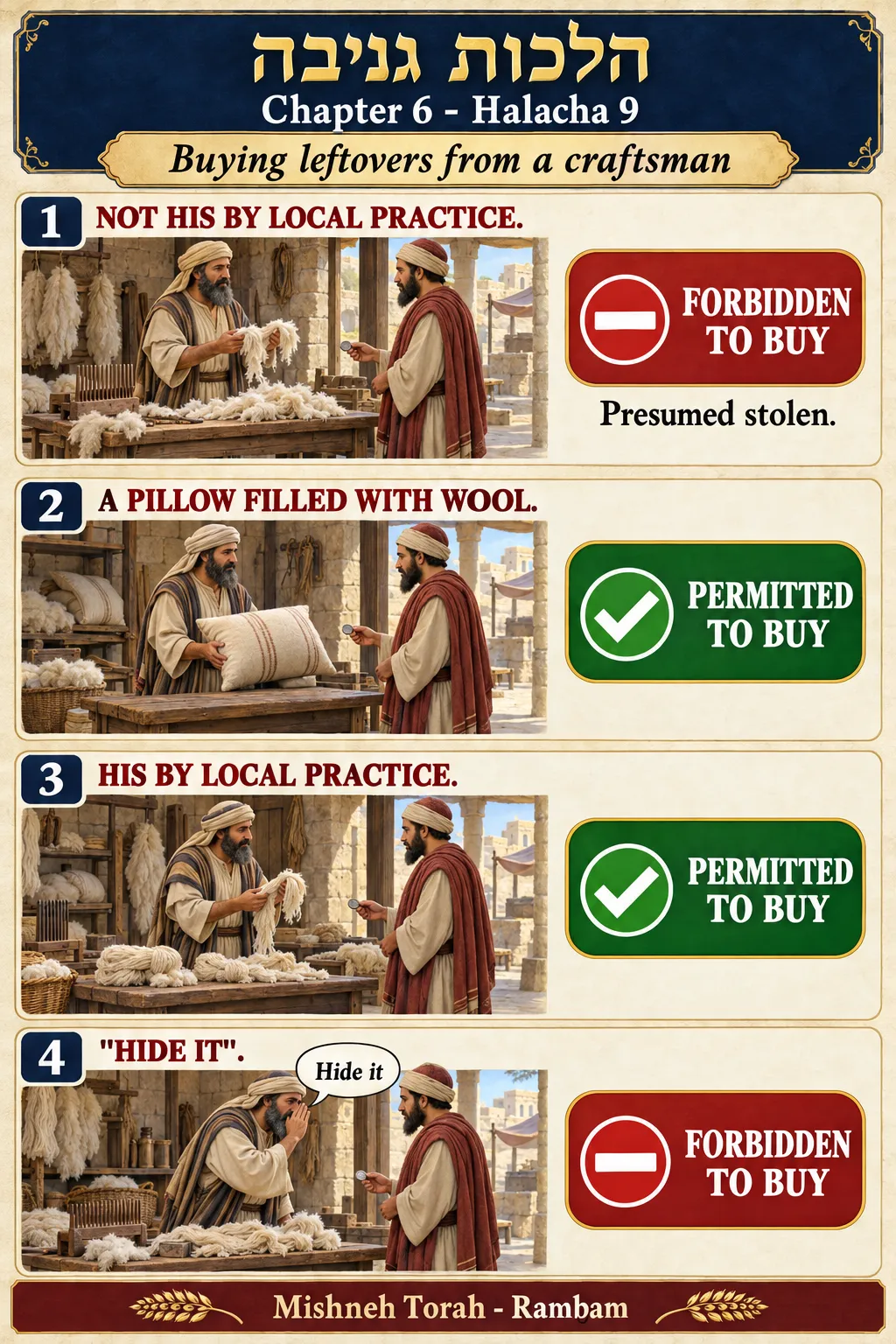 Infographic for halacha 6:9