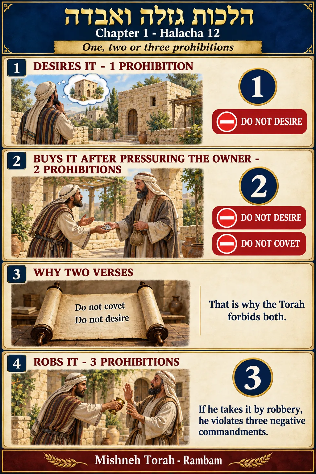 Infographic for halacha 1:12