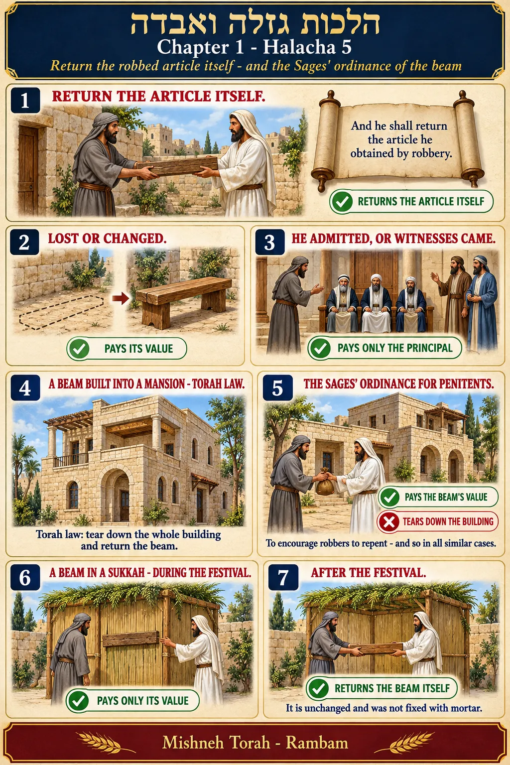 Infographic for halacha 1:5