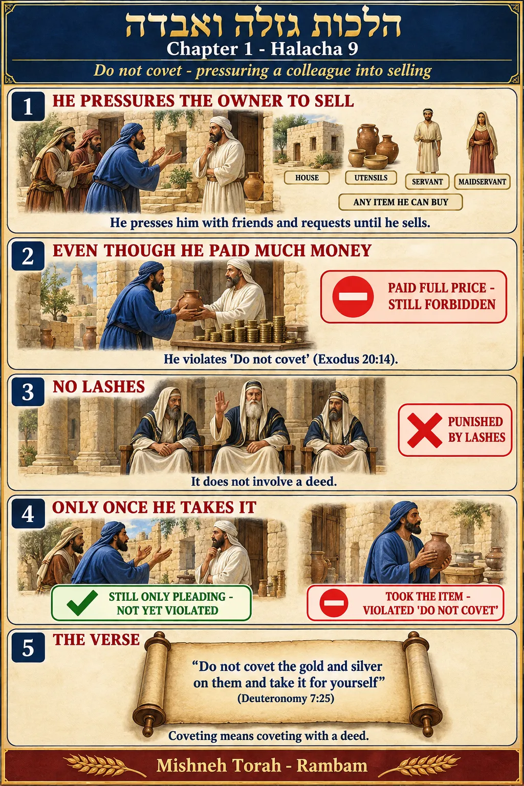 Infographic for halacha 1:9