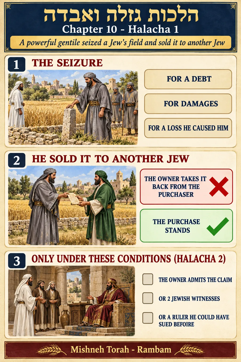 Infographic for halacha 10:1