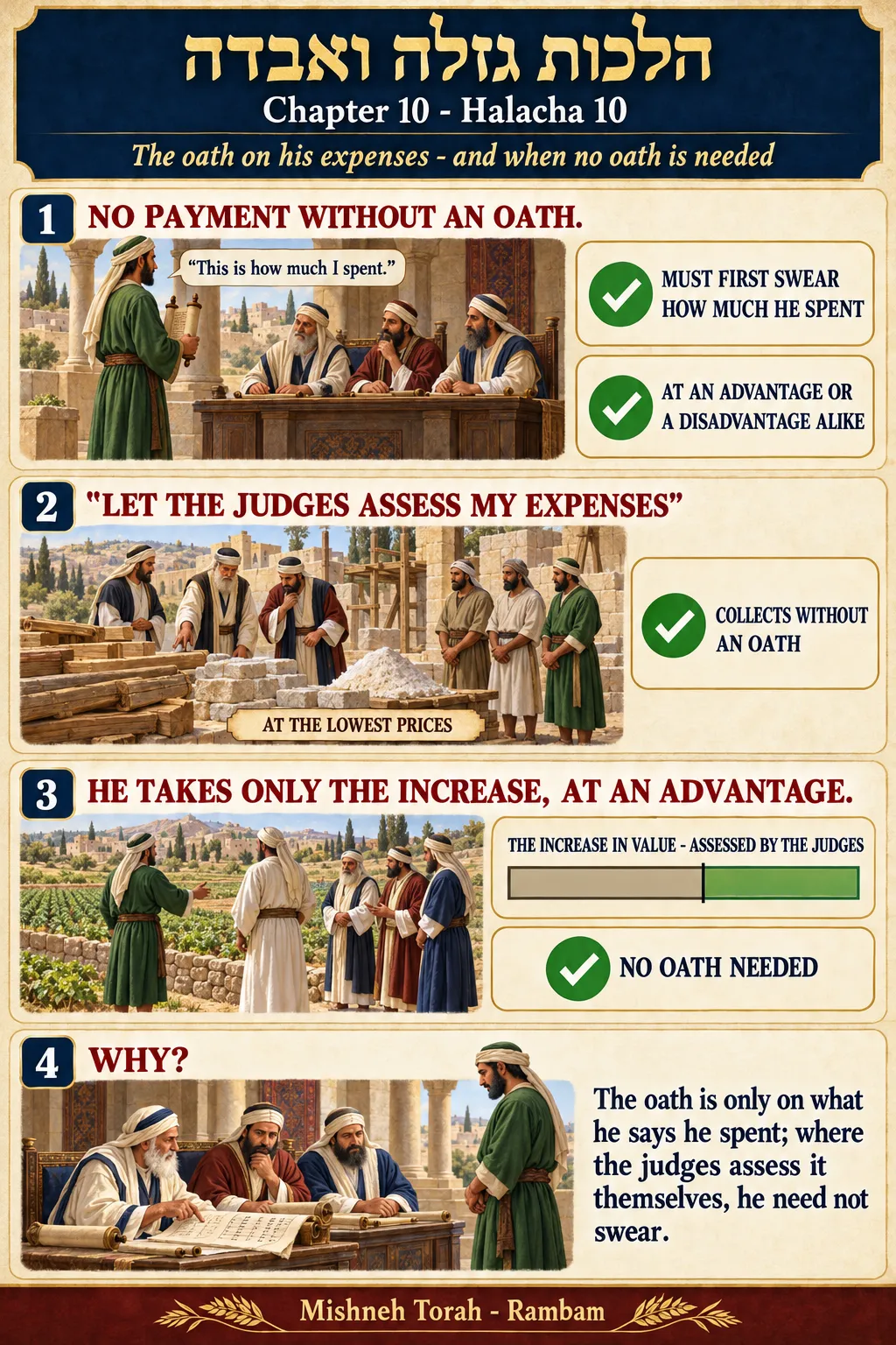 Infographic for halacha 10:10