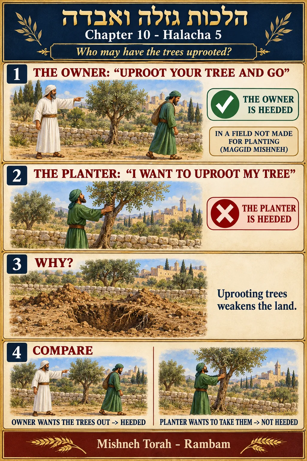 Infographic for halacha 10:5