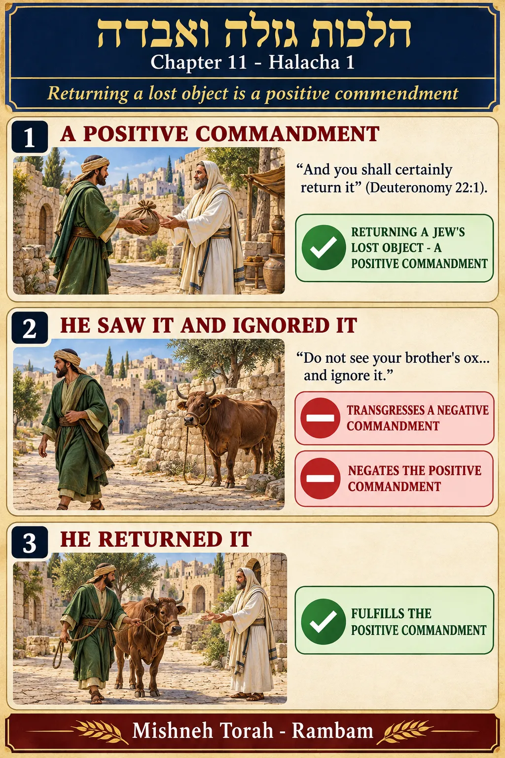 Infographic for halacha 11:1