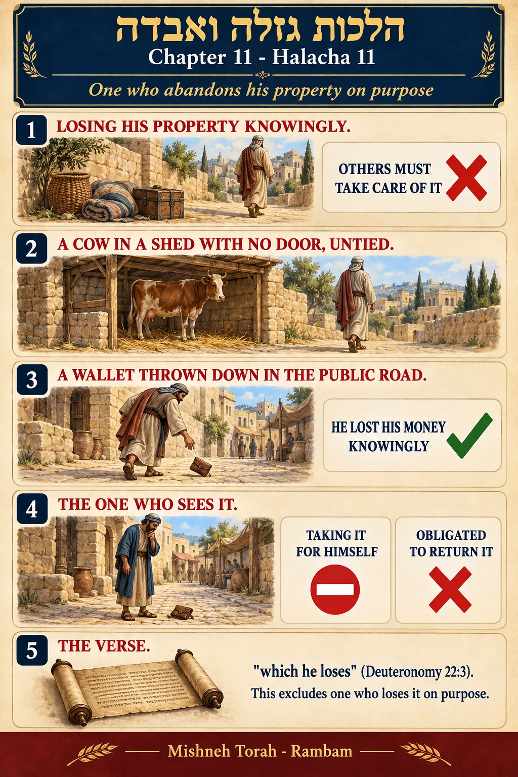 Infographic for halacha 11:11